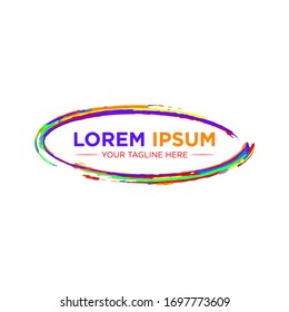 Plantilla de ilustración de logotipo abstracto de círculo