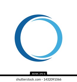 Circle Abstract logo inspiration, vector template with full of color.  