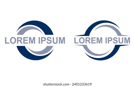 Circle abstract logo. Modern blank circle logo. Circle badge logo