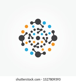 Circle Abstract Molecule, Icon Galaxy, Science