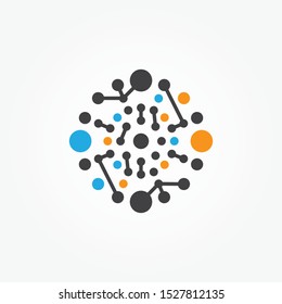Circle Abstract Molecule, Icon Galaxy, Science