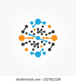 Circle Abstract Molecule, Icon Galaxy, Science