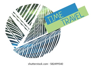 Circle of abstract organic background in natural colors.