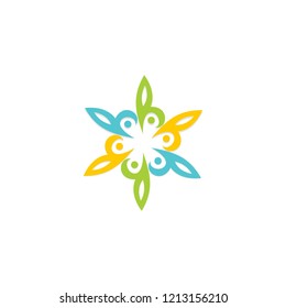 circle abstract ornament colored vector