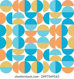 Circle Abstract Pattern Background Colorful. Scandinavian backround. Decoratice backrgound