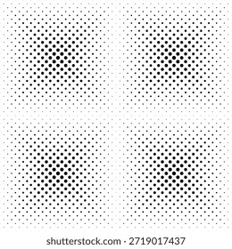 Kreis abstraktes Muster.gepunktete Nahtlose Überlagerung .Halbton, Vektorhintergrund.Polka-Punkte

