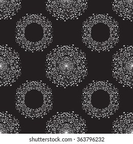 Circle Abstract Pattern.dotted Seamless texture.Halftone dots vector background