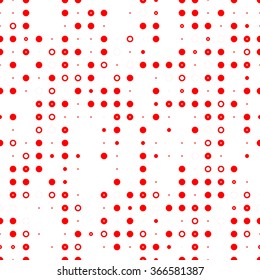 Patrón Abstractas de círculo. textura punteada sin fisuras. Fondo de Vector de puntos de semitono