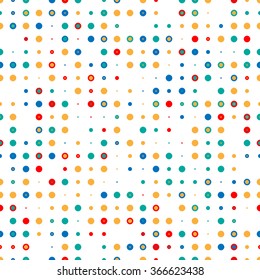 Circle Abstract Pattern.dotted Seamless texture.Halftone dots vector background