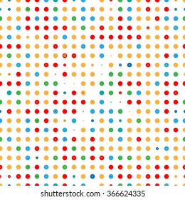 Circle Abstract Pattern.dotted Seamless texture.Halftone dots vector background