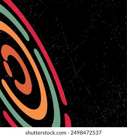 Circle Abstract Retro Background.  Vintage Background.