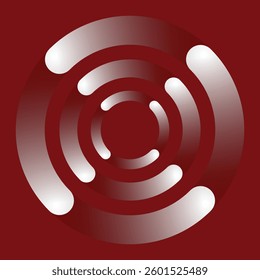 Circle Abstract Rotation Background Pattern. Round Circling Abstract Background.Abstract spirals design elements.Circle design.Expanding swirl pattern of rounded triangles pointing in spiral direction