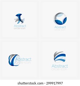 Circle abstract shape logo. Vector illustration