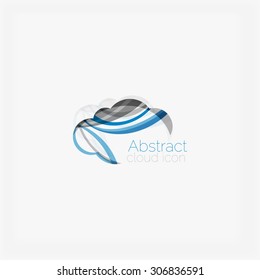 Circle abstract shape logo. Vector illustration