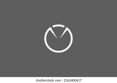 Diseño de un logotipo simple y abstracto en un círculo