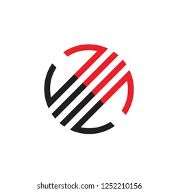 circle abstract stripes geometric logo