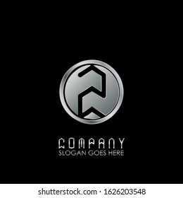 Circle Abstract Technology Initial  Letter Z logo design concept.