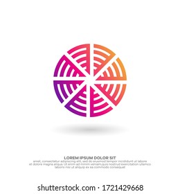 Circle Abstract Trend Logo Creative Template Sign Vector