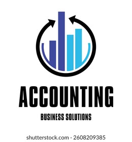 A circle accounting logo design
