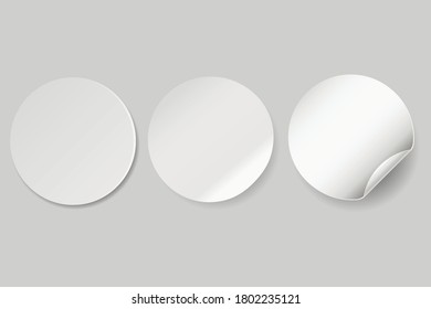 Circle adhesive symbol isolated on white background. Vector illustration. Eps 10