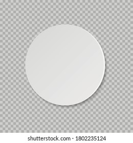 Circle adhesive symbol isolated on white background. Vector illustration. Eps 10