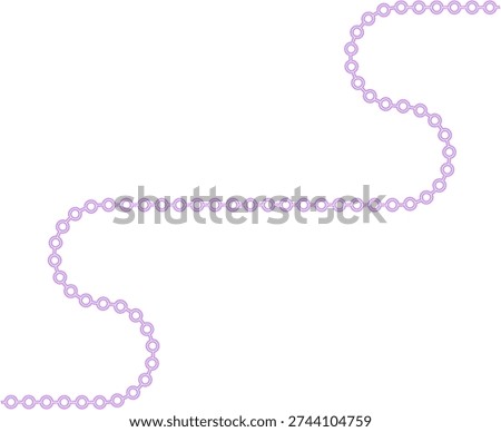 Circle arrangement navigates a line that forms curve based directional navigation.