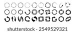 Circle arrow. Circular arrows, refresh and reload spinning icons, rotating symbols. Rotate arrow and redo process loading sign. Vector set.