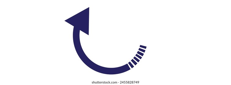 Clipart de flecha de círculo aislado Stencil reciclar symbol eps 10
