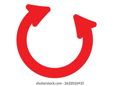 Circle arrow clipart isolated Stencil recycle symbol 