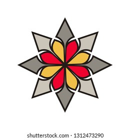 Circle arrow colored abstract logo