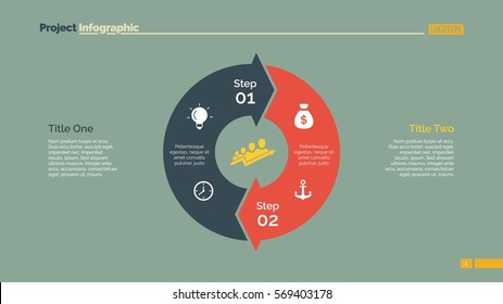 Circle Arrow Diagram Slide Template Stock Vector (Royalty Free) 574858843