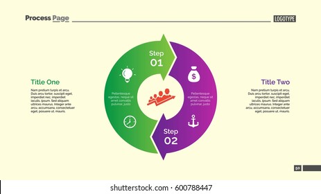 Circle Arrow Diagram Slide Template Stock Vector (Royalty Free ...