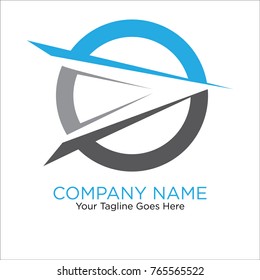 Circle arrow element logo template