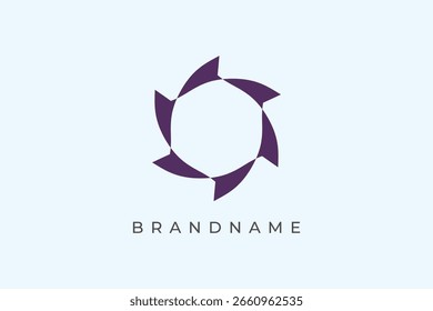 Circle arrow financial logo design inspiration.