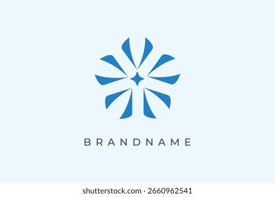 Inspiración de diseño de logotipo financiero de flecha circular.