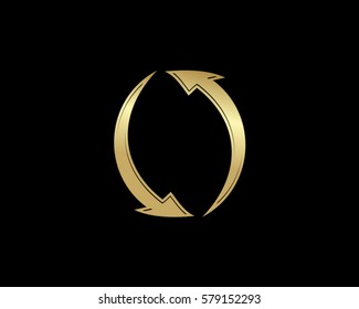 circle arrow gold connect logo