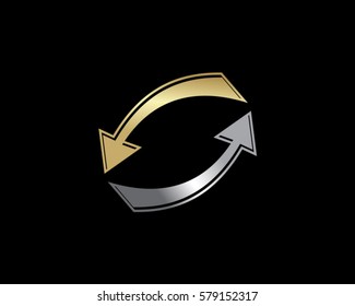 circle arrow gold logo