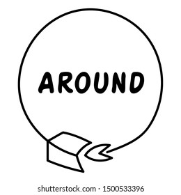 Circle Arrow - Hand Drawn - Isolated On White Background - Vector illustration Graphic Design Editable For Your Design. Logo Arrow