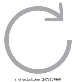  Kreis-Pfeilsymbol. Zyklus, Wiederaufnahme, Wiederholungskonzept. Vektorillustration
