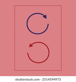 Circle arrow icon. Cycle, resumption , repeat concept. Vector illustration
