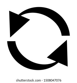 circle arrow icon design vector template