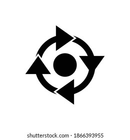 Circle arrow icon, format eps 8