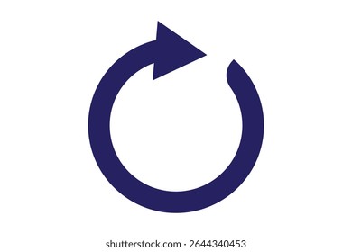 Diseño gráfico de icono de flecha circular