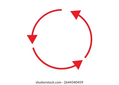 ícone de seta circular design gráfico