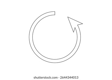 Circle arrow icon graphic design