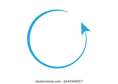 Diseño gráfico de icono de flecha circular