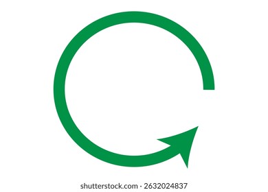 circle arrow icon isolated on white background .