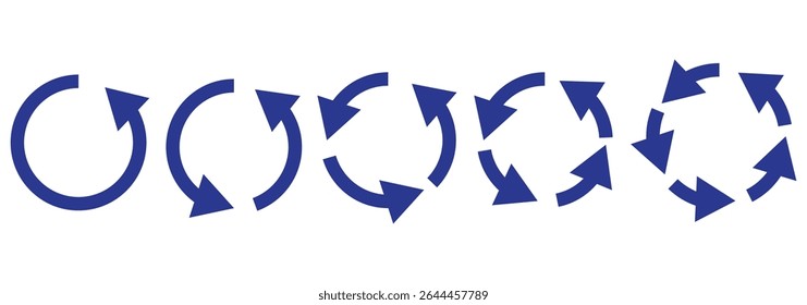 circle arrow icon isolated on white background 