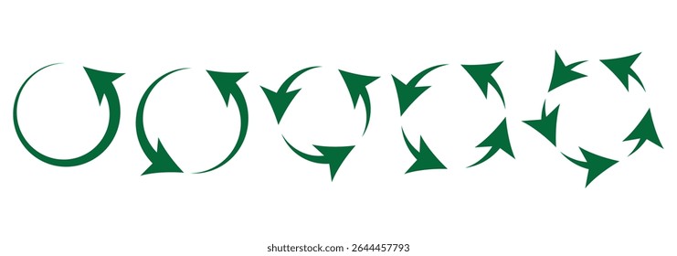 circle arrow icon isolated on white background 