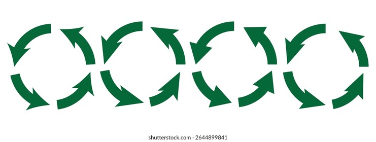 circle arrow icon isolated on white background .